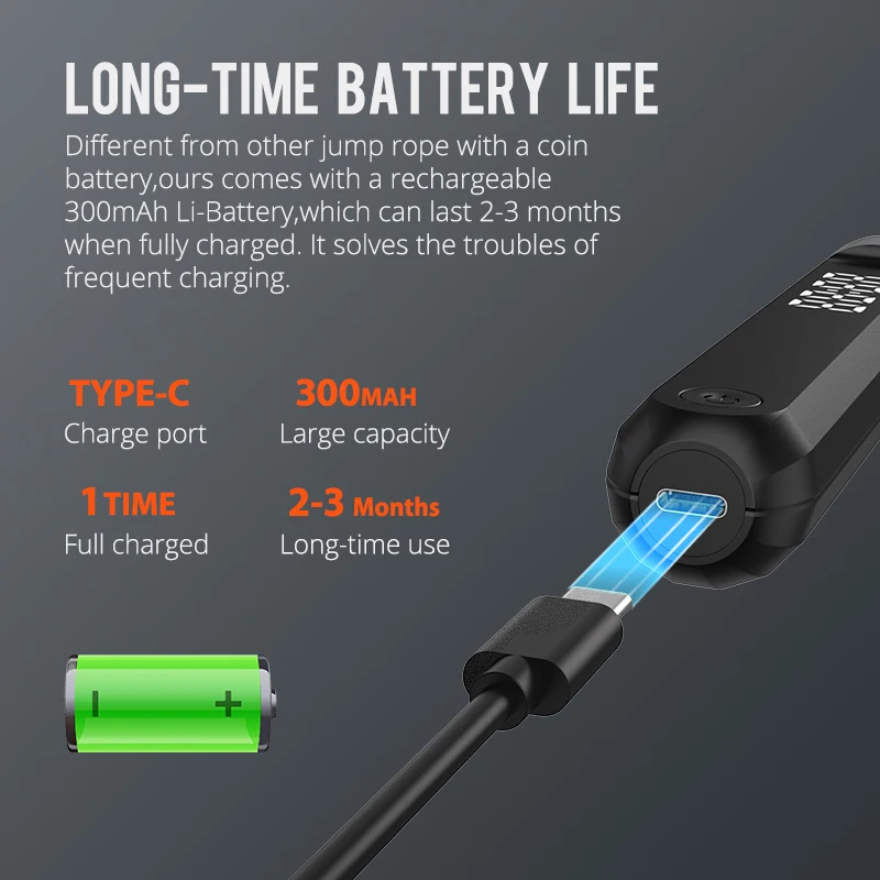 wholesale fitness electronic digital counting pvc adjustable jumpng rope smart jump rope with app calorie counter