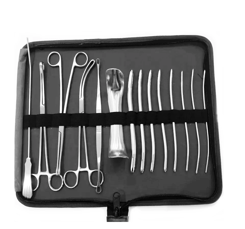 Dilation and curettage set for gynecology/Dilation and Curettage (D&C) Instruments Set / Surgical Instruments Set or kit