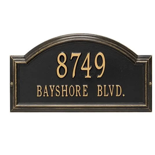 Handcrafted Address Wall Plaque Bronze Door Number Plates Custom House Numbers Signs Home Address Plaques for House