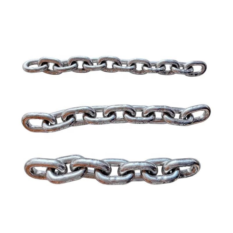 product galvanized stud/studless heavy duty weight link anchor boat chain by the foot  For Sale