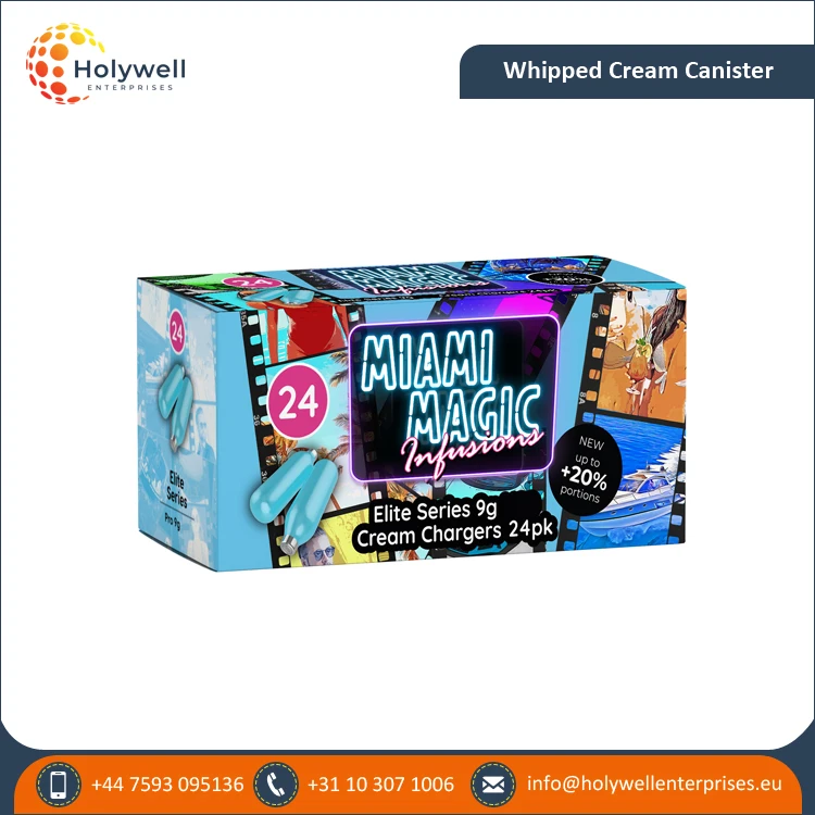 Экспортный высококачественный поддон для зарядного устройства Miami Magic Cream синего цвета 24 упаковки 9 г по надежной рыночной цене