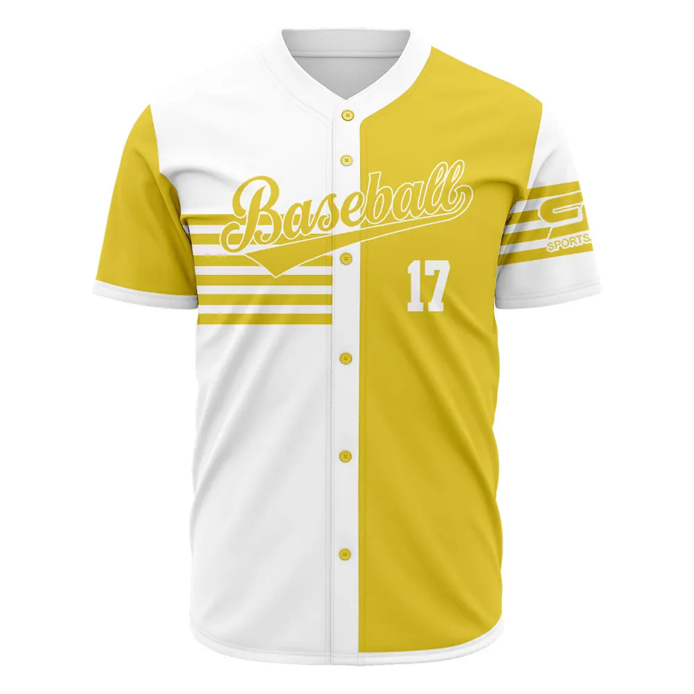 100% polyester fast selling baseball jersey embroidery printed tackle twill team wear clothes