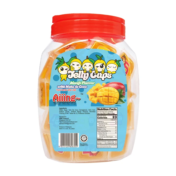 Aiiing фруктовые желейные чашки aiing мини-желе с Nata De Coco - 25 г манго Кокосовое желе