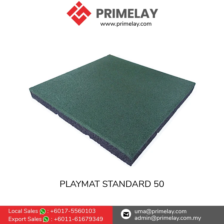 Competitive Price Premium Quality 50mm Thickness Rubber Flooring Playmat SQ 50 for Swimming Pool Surrounded Flooring