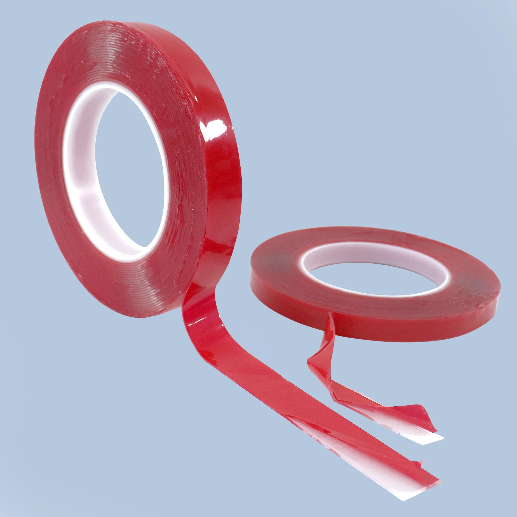 Malaysia High Quality Hot Melt 12mm x 8m High Adhesive Clear Double Side Tape Watertight Acrylic Foam Material For Carton Use