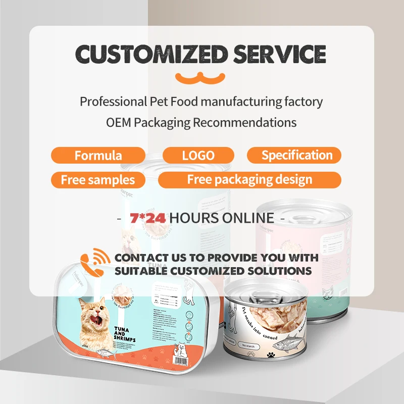 Pet Snack Suppliers Wholesale Cheap Multiflavor 85g Seafood Tuna Flavor Canned Food Wet Cat Food Snack