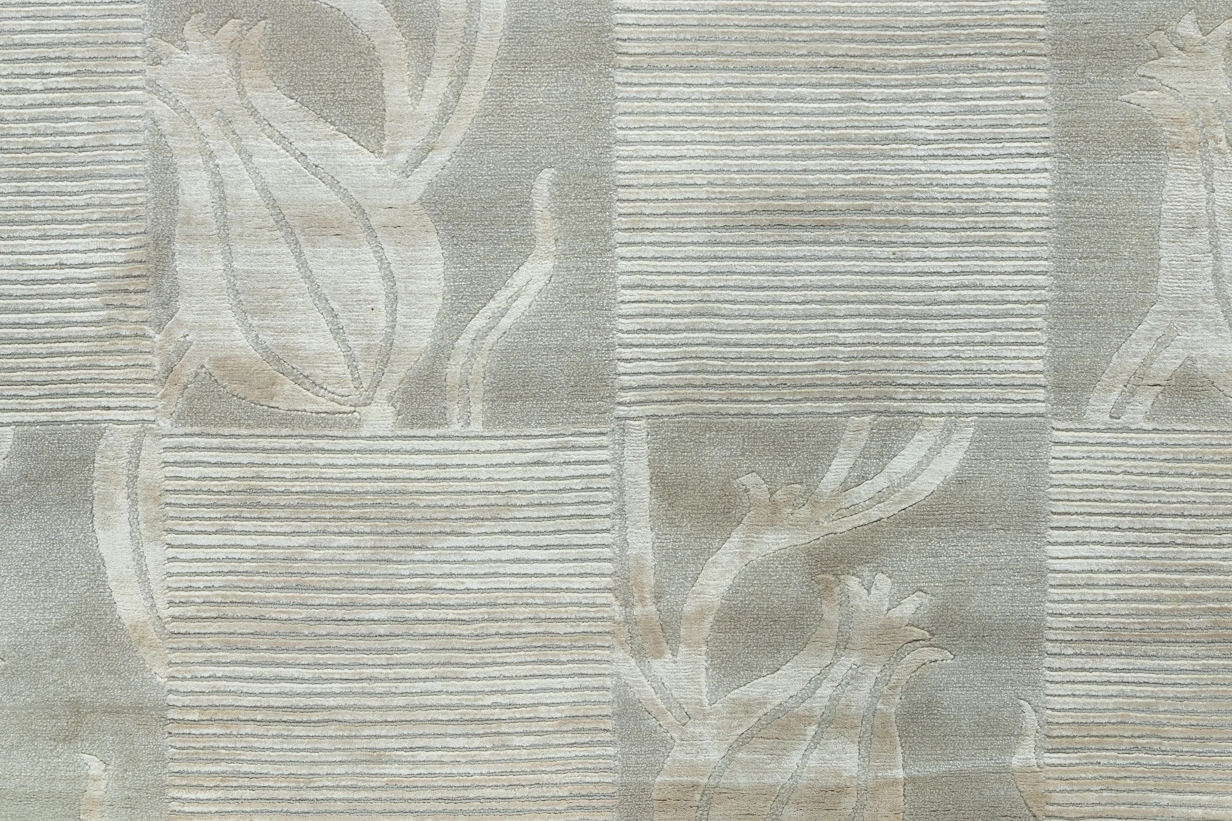Office Floor Tibetan 14919 Wool And Viscose Rugs Living Room Bedroom Modern Embroidered Carpet Area Rug Design Home Decor