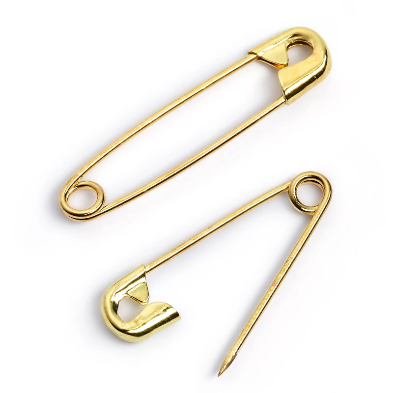 Prym 071136 Sewing Accessories Gold Plated Safety Pins Brass Garment pins in bulk, Box of 1000 pcs