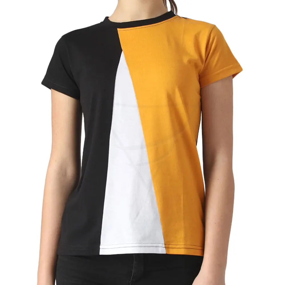 EM Service женская футболка с тремя вставками принтом логотипа повседневная одежда