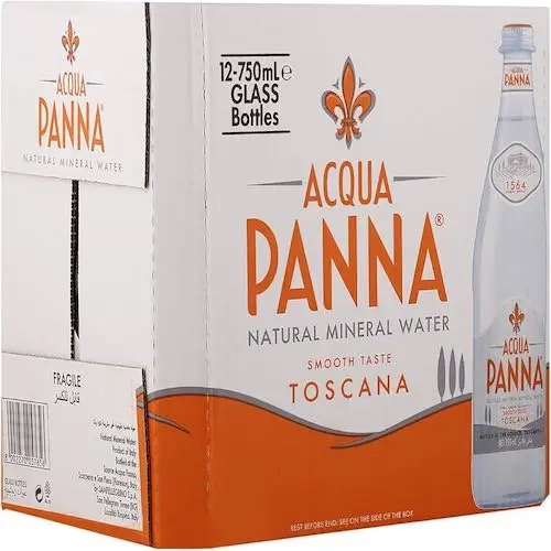 TOP RATED Acqua Panna Natural Mineral Water 12 X 750mL / the Smoothest Taste TOSCANA Bottled in TUSCANY ITALY for Sale
