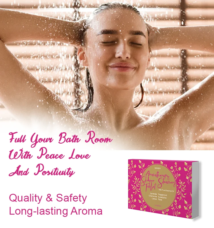 Natural Herbal 6 Packs Shower Steamers Shower Bath Bombs Tablets for soothing body mind