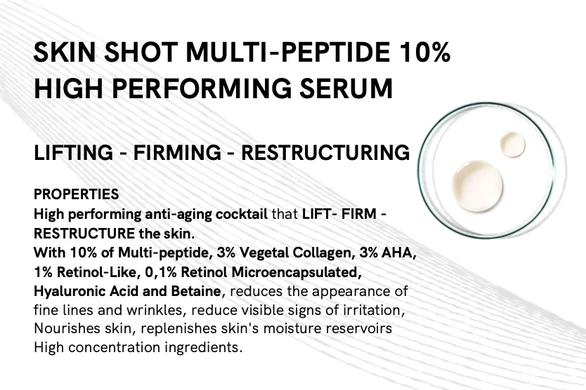 Intensive Collagen Hyaluronic Acid Retinol Collagen Peptides AHA Vegetal Facial Serum Lifting Firming Anti Aging Age Corrective