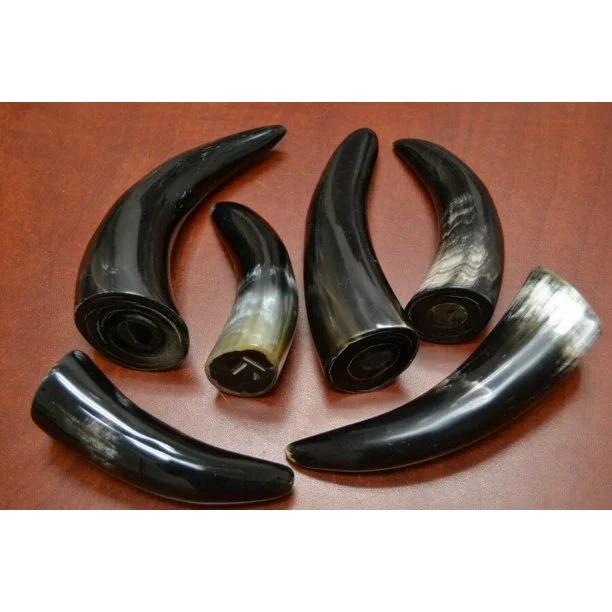 100% Buffalo and Ox Horn Solid Roll Best Quality Polished Horn Tips for Indian Handicraft Natural Horn Roll For Making Handle