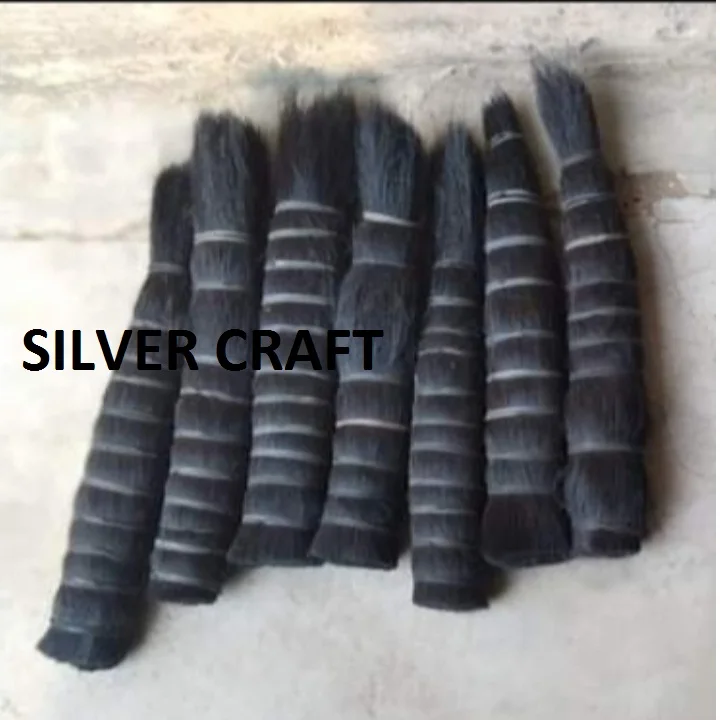 Good Quality Finished Ox Tail Washed and Clean Hair Dressed Certain Size for Making Brush Animal