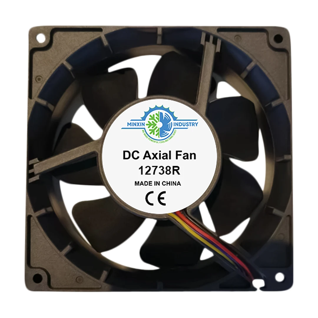 127x127x38mm Square Centrifugal BLDC Electric Motor Powerful Ventilating Cooling Axial Fan