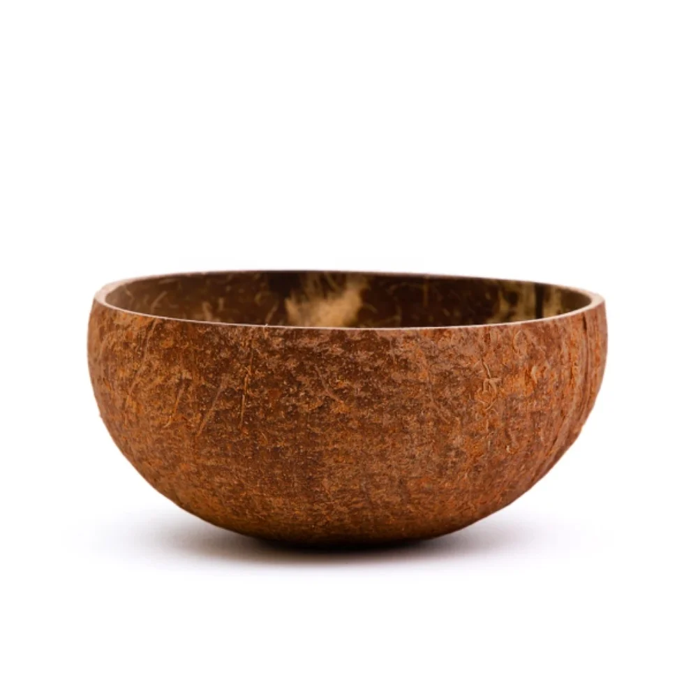 Jumbo Raw Coconut Bowl  traditional engraving coconuts bowls handicraft in Viet Nam for dessert