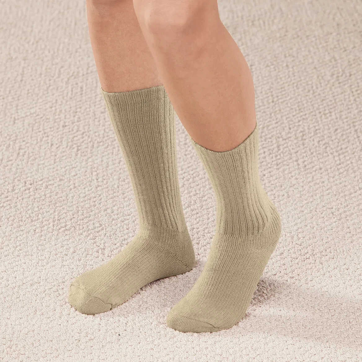 Super Stretchy Anti-Bacterial Fiber Loose Cuff Dema Circulatory Loose Fitting Cotton Comfortable Diabetic Socks