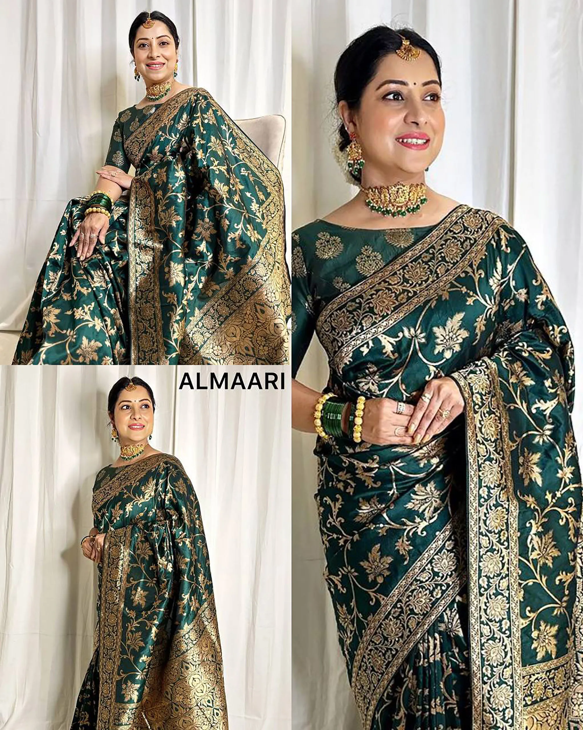 Hot Selling Wedding Festival Wear Bridal Banarasi Soft Silk Saree Indian Supplier Available at Wholesale Price Latest Saree