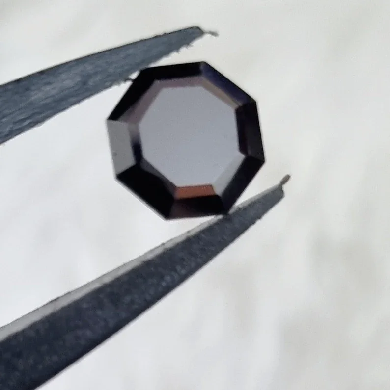 9mm Black Moissanite Diamond Customized 20mm Octagon Shape Excellent & Fancy Cut VVS Clarity for HipHop Jewelry