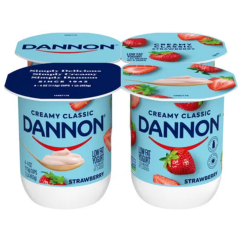 TOM MILK Banana Creamy Dannon Yogurt (1.5% fat) 125g