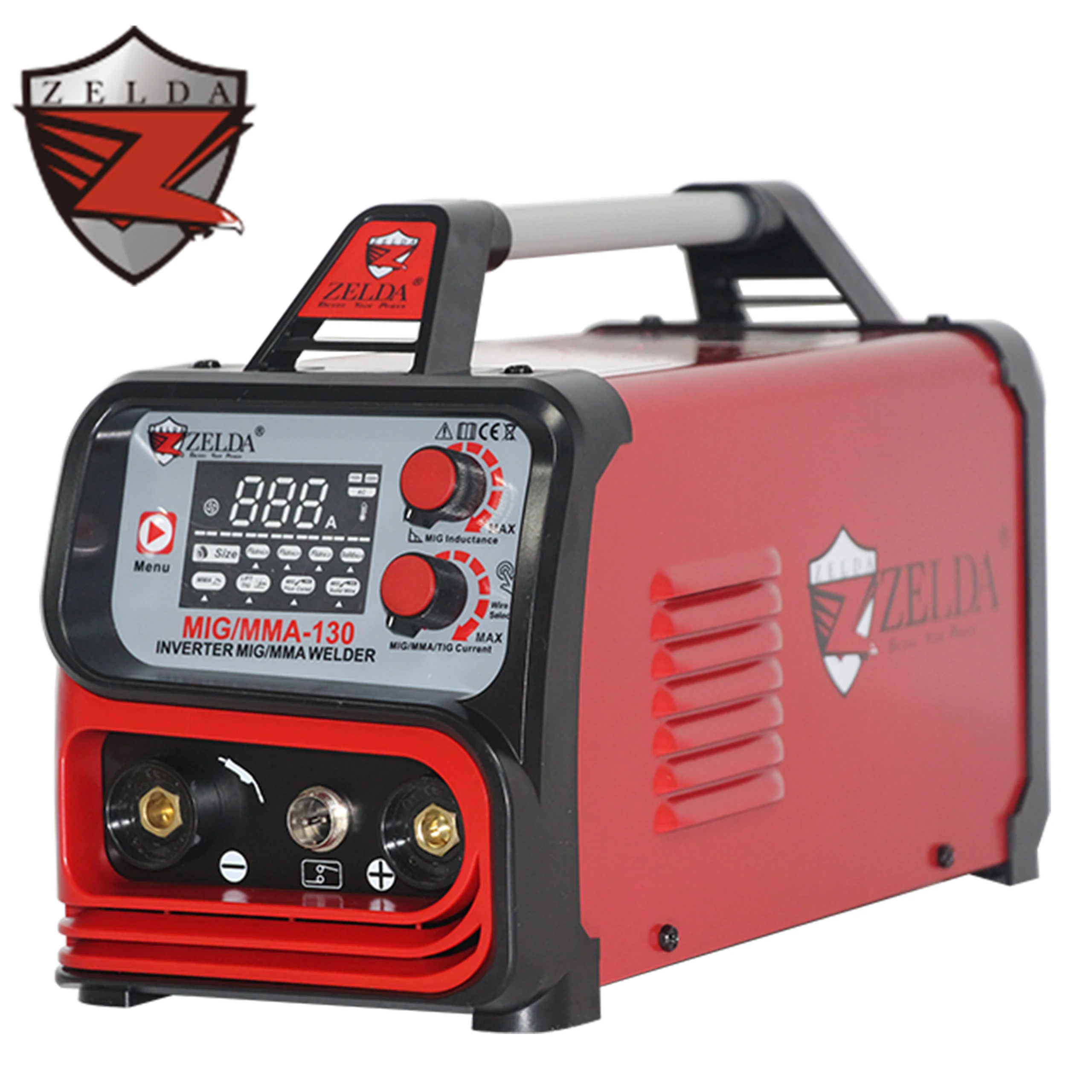 Smartly LCD Control MIG-130 Gasless Flux-Cored Wire Mig Welder Mig Mma Welding Machine