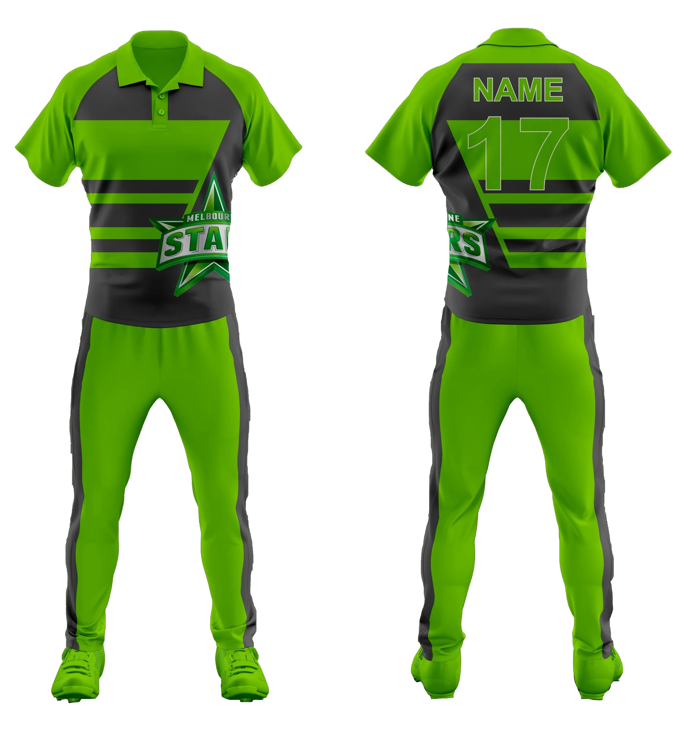 New Model Comfortable To Wear Customized Logo Printing Team Sports Wear Cricket Uniform In Different Colors Cricket