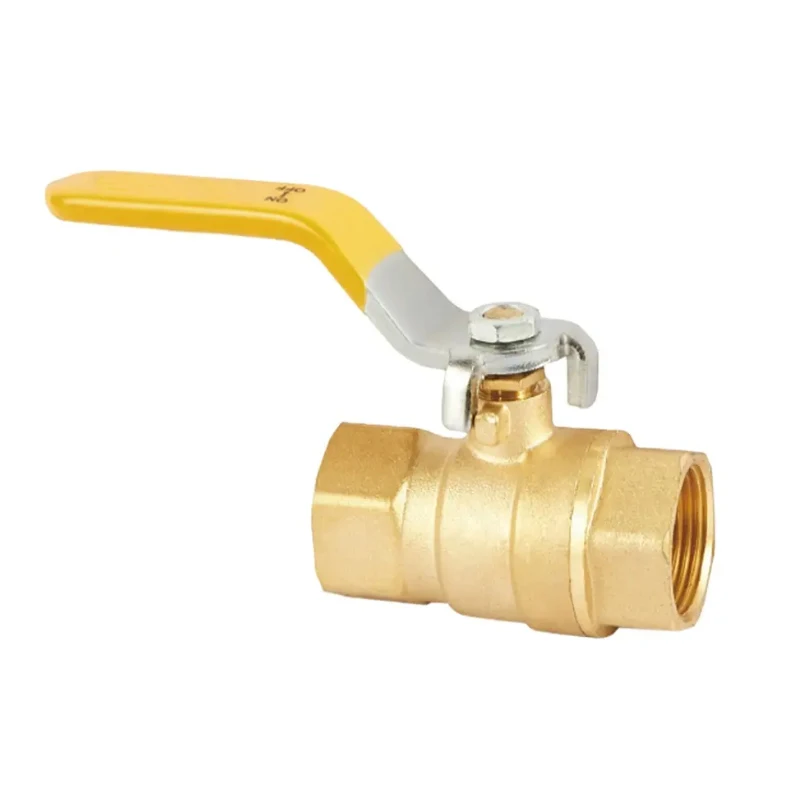 Brass Water Ball Valve Male Threaded Forged All Size Brass Ball Valve Female Threaded NPT Connector Lead-Free Brass Gas Valve