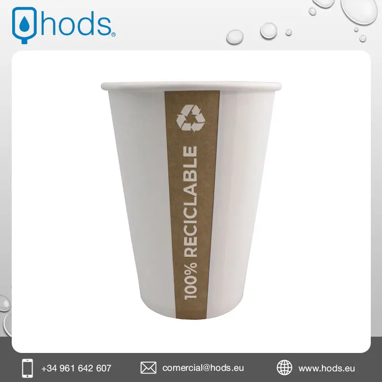 Wholesale Supplier of Recyclable Paper Cups 210 ml With Popietilen Inner for Hot and Cold Water Serving