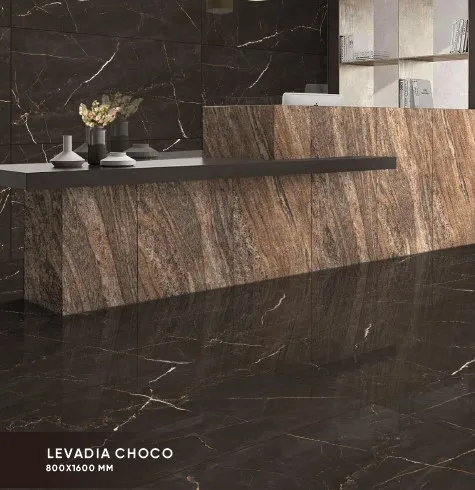 Impressive New Real Marble Designs in Size of 800x1600mm Polished Porcelain Slab Tiles Used for Bathroom