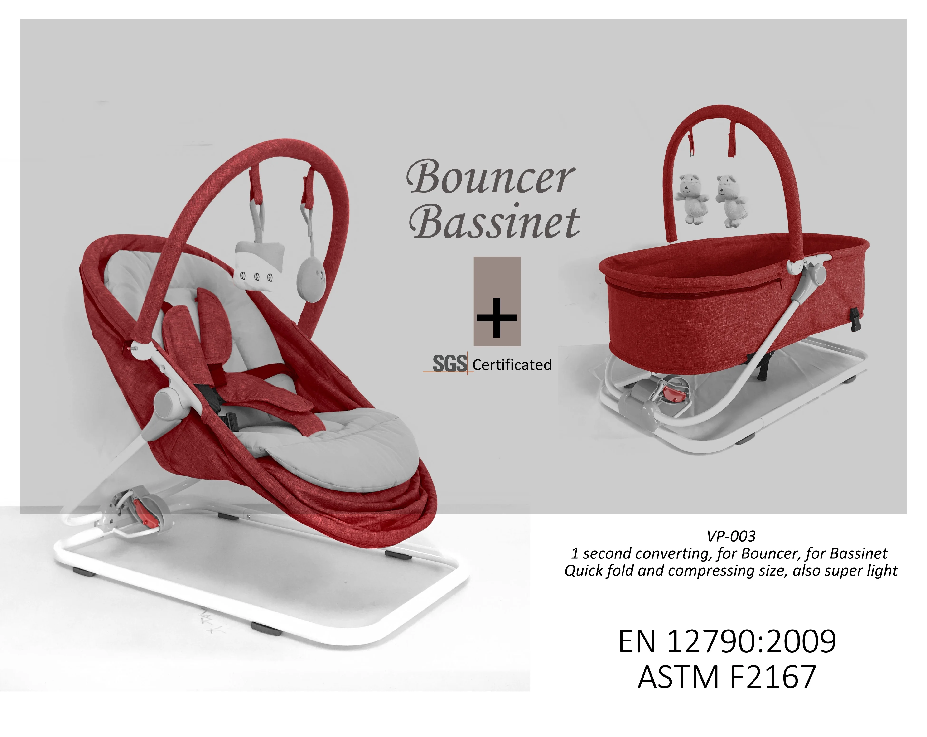 hot sell excellent baby tour assist lightweight portable compact folding 2 in 1 seat and nao luxury baby bouncer bassinet