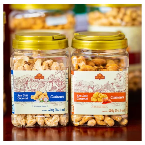 Vietnamese Supplier With Packaging 400g Plastic Jar Our Product Cashew Sea Salt Caramel Free Sample Available