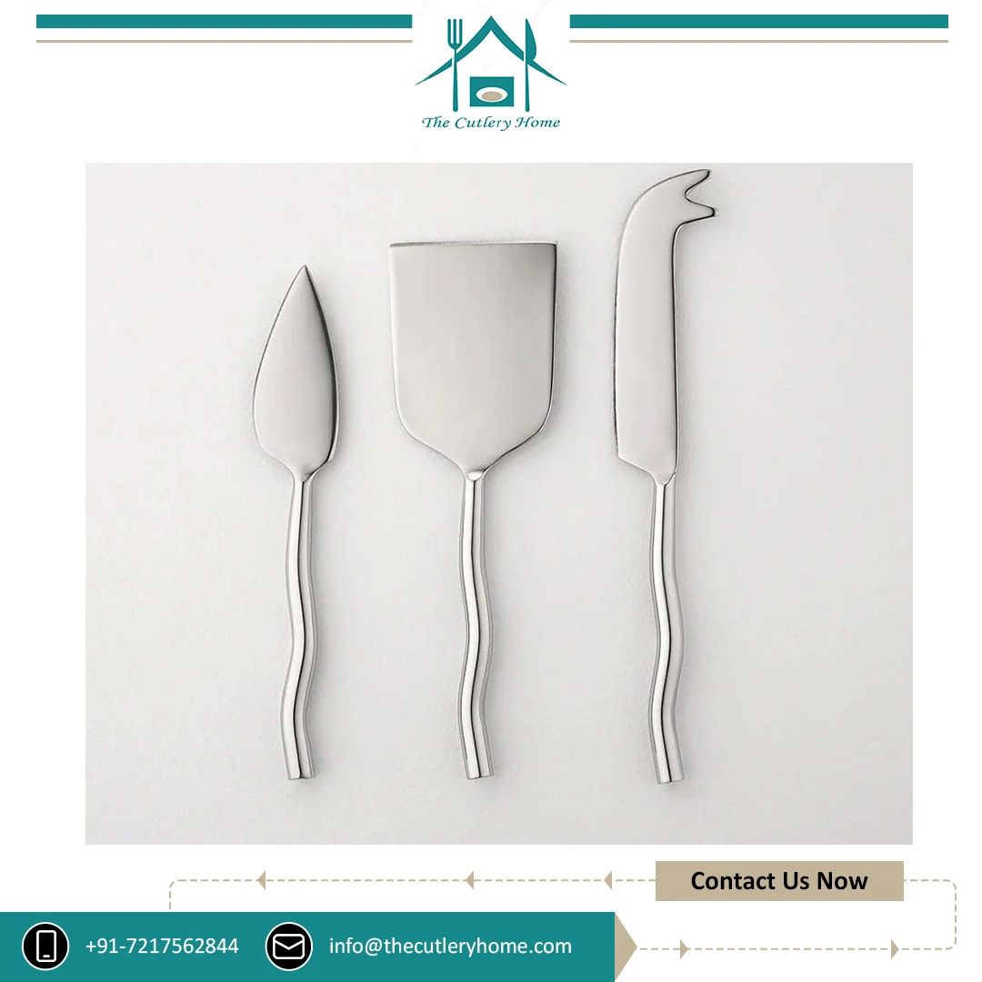 Wholesale Supplier of Top Notch Quality Wedding Usage Stainless Steel Handle Cheese Cutting Set Available at Affordable Price
