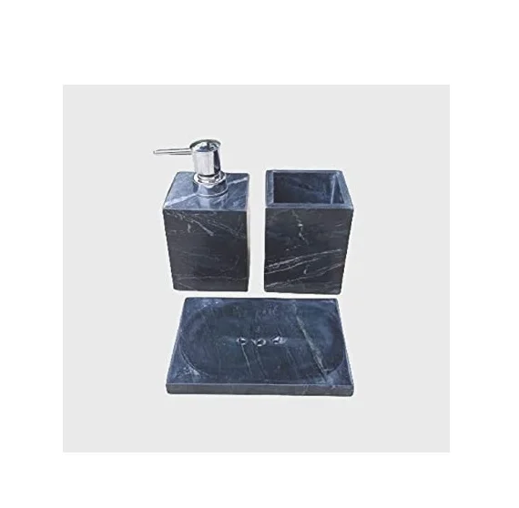 Decorative And Attractive White Marble Soap Dispenser and Lotion Dispenser bottle villa model room bathroom accessories