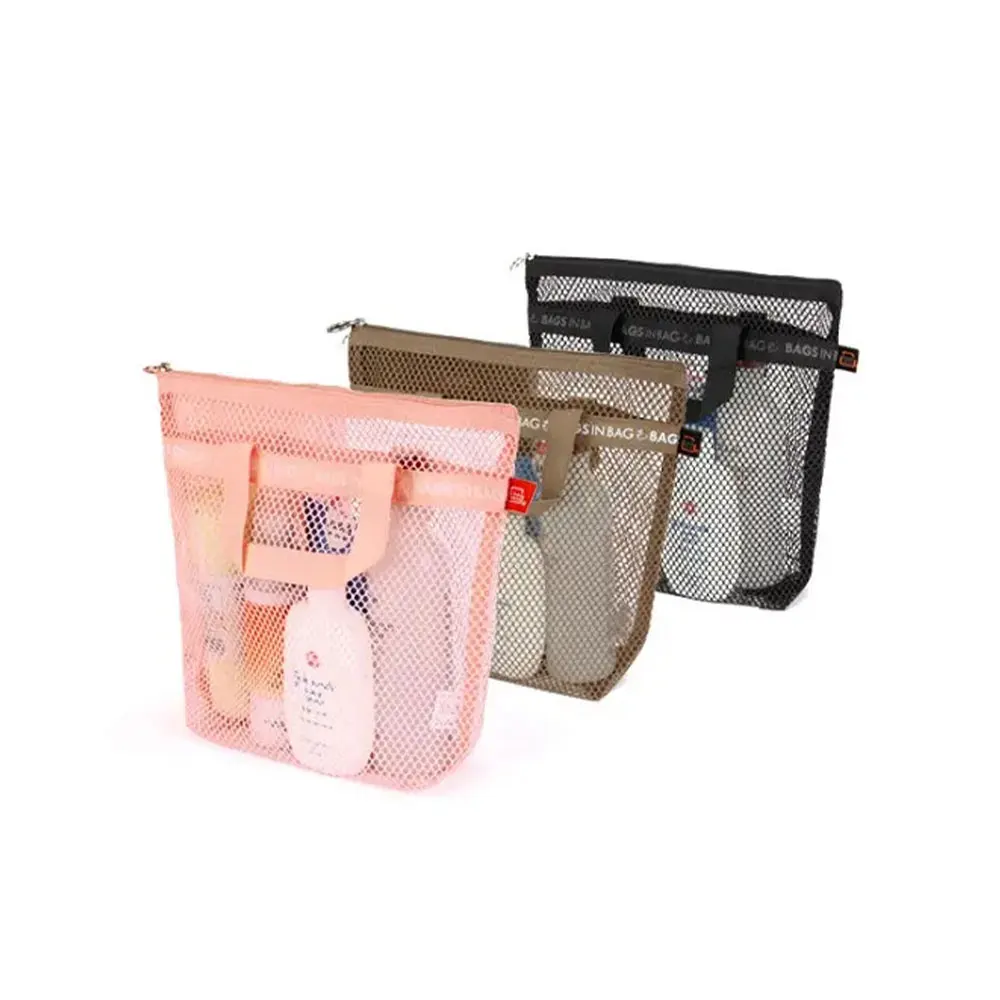 [BAGSINBAG]KOTRA Сетчатая Сумка для ванной футляр футболки одеяло органайзер путешествий с застежкой-молнией ежедневная
