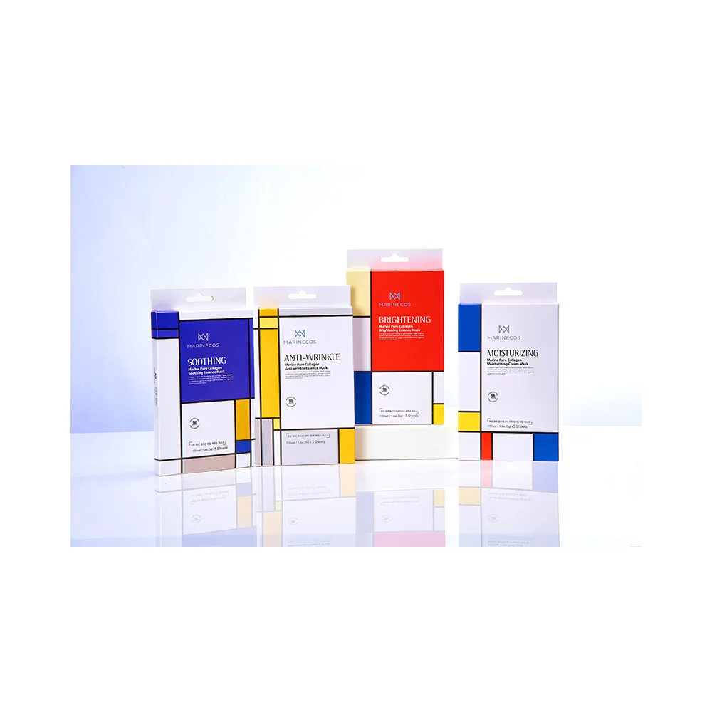 MARINECOS Marine Pure Collgaen Essence Mask Pack (5 Sheet-1Pack_4Types) High Quality and Hot Selling Made In Korea Best Selling