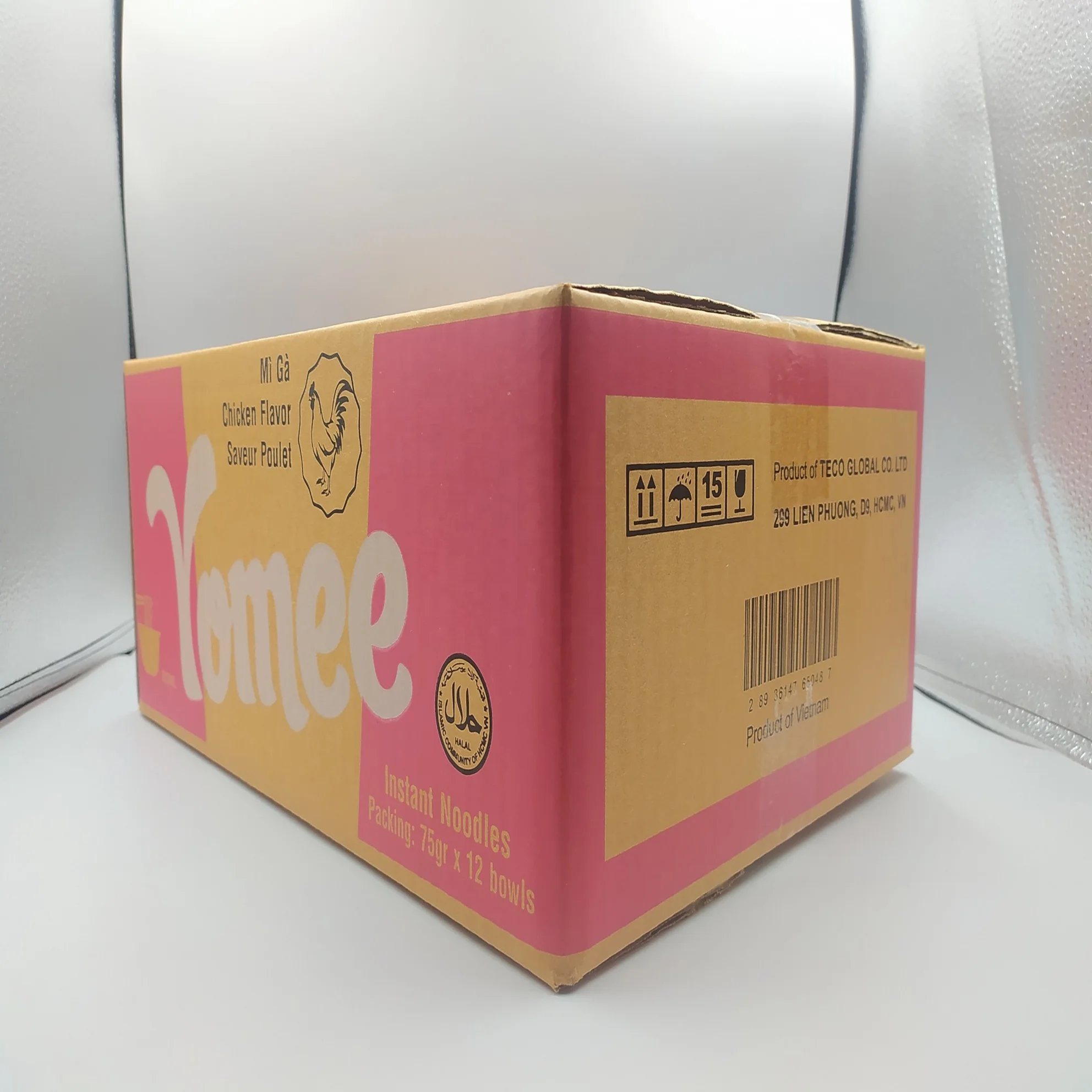 Competitive price Chicken flavour 75gr x 12 - Instant Noodles Bowl - Chicken flavor TG0063 Whosale in bulk from Vietnam