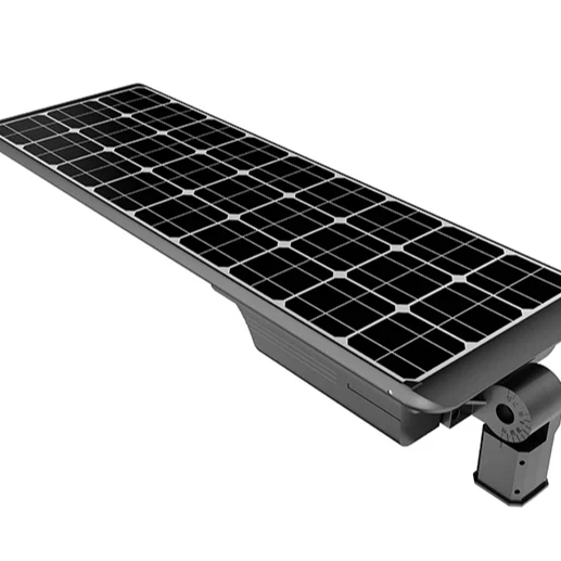 Die-Casting Aluminium All-In-One Blade Solar Street Light 60W with Flexible Working Mode and Bifacial Solar Panel Integration