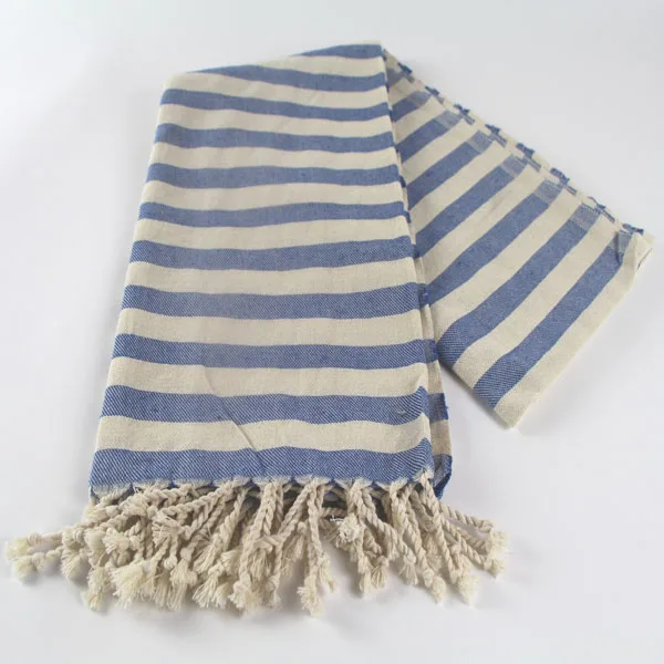 Zebra Towel Royal Blue Turkish Towel Peshtemal for Hamam Bathrobe Spa Pool Massage Sauna Towels