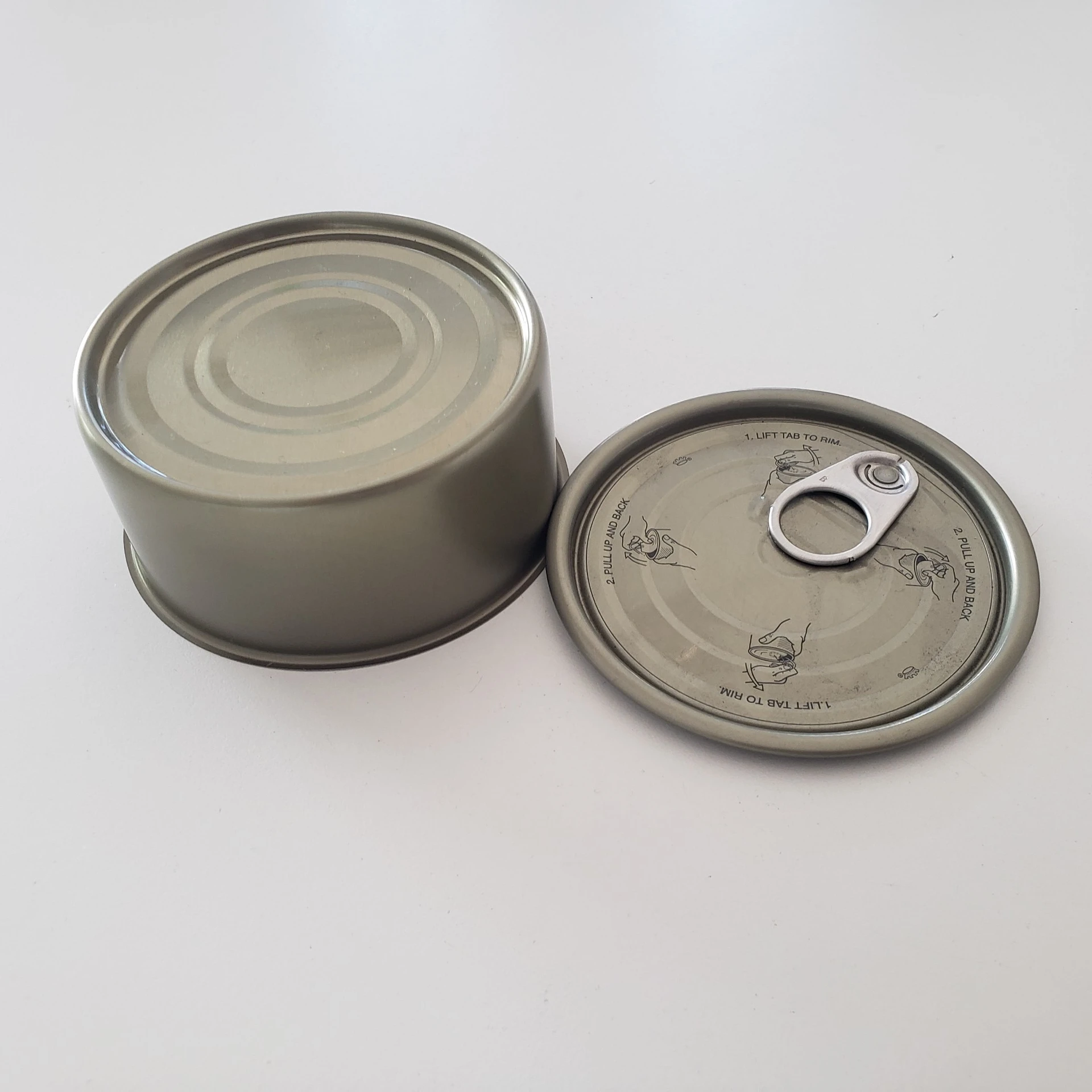 High Quality round Metal Cans Two Pieces Set for Canned Tuna and Meat Reasonably Priced Shipping from Vietnam