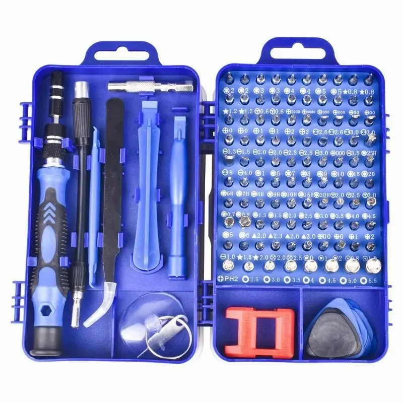 household 115 pcs precision magnetic computer cell phone electronics repair tool mini screwdriver set
