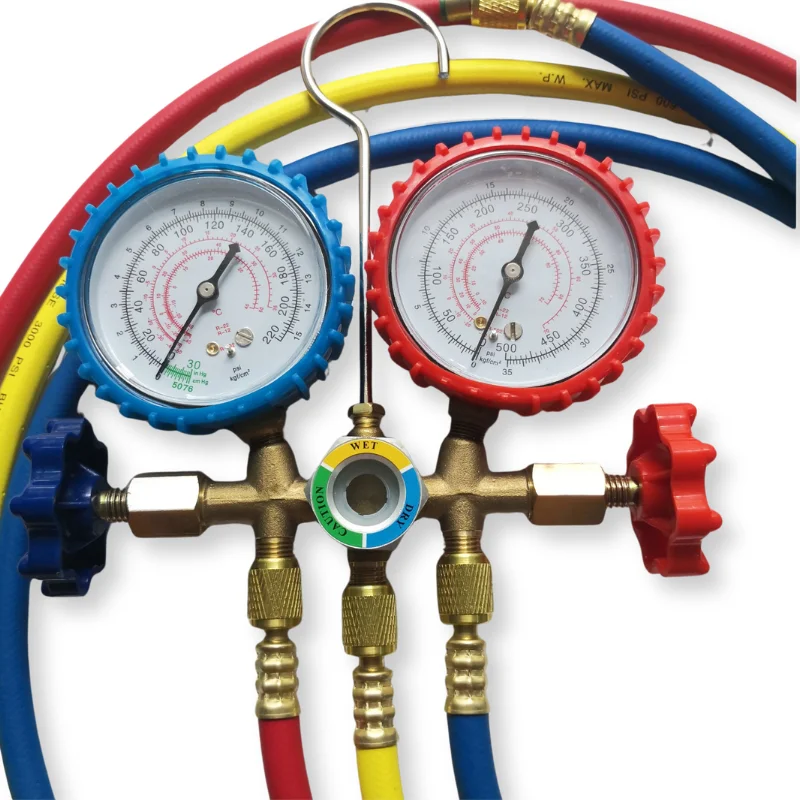Spot Supply Fluoridation Tool R22/R410a/134A Refrigerant Charging Fluorination Pressure Dual Instrument