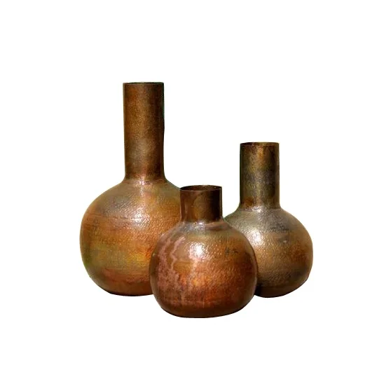 Metal Flower Vase For home Decoration Flower Pot Set Metal Vases For Sale Customized Shape and Size Top Quality