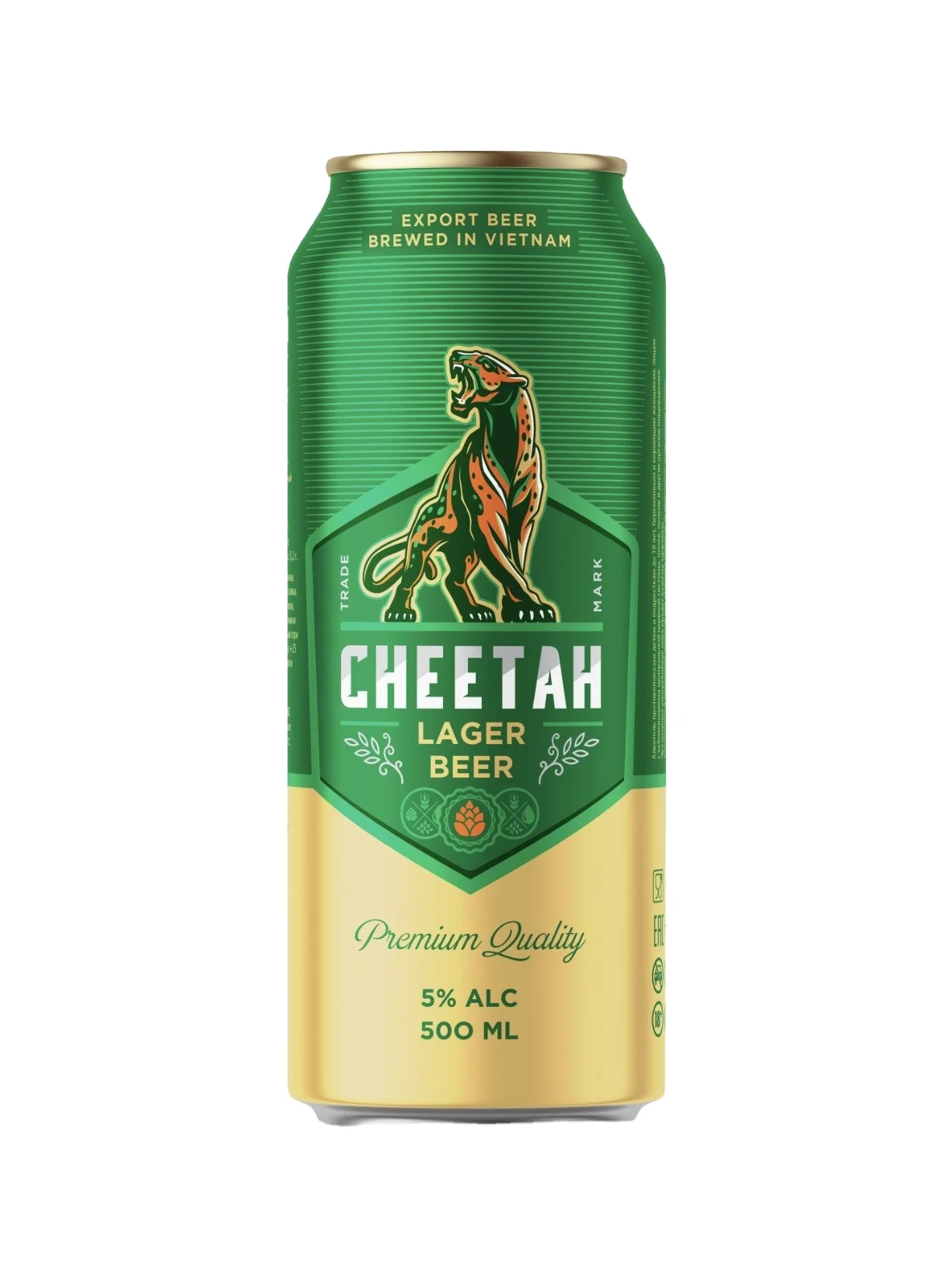 PREMIUM BEER MADE FROM MALT 5% BEER