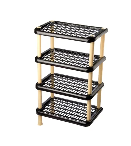 2023 new designs portables plastic panel shoes rack organizer shelf for sales Multifunctional three Layers Shoe Rack Shoe Holder