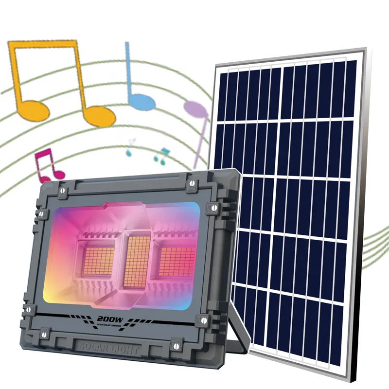 Светодиодный прожектор на солнечной батарее с дистанционным управлением