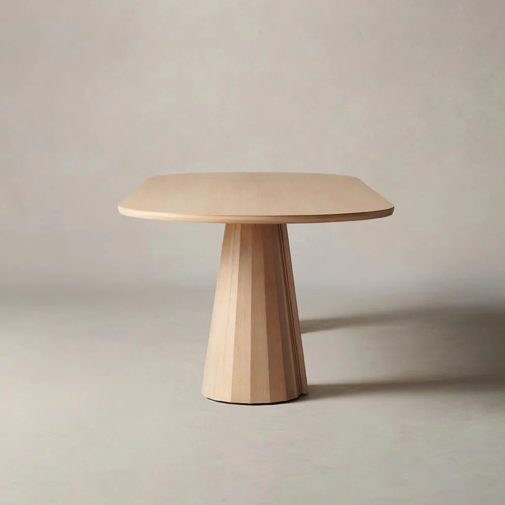 Designer Modern Rectangular 6 8 10 Seater Solid Ash Oak Wood Dining Table Dining Room Furniture