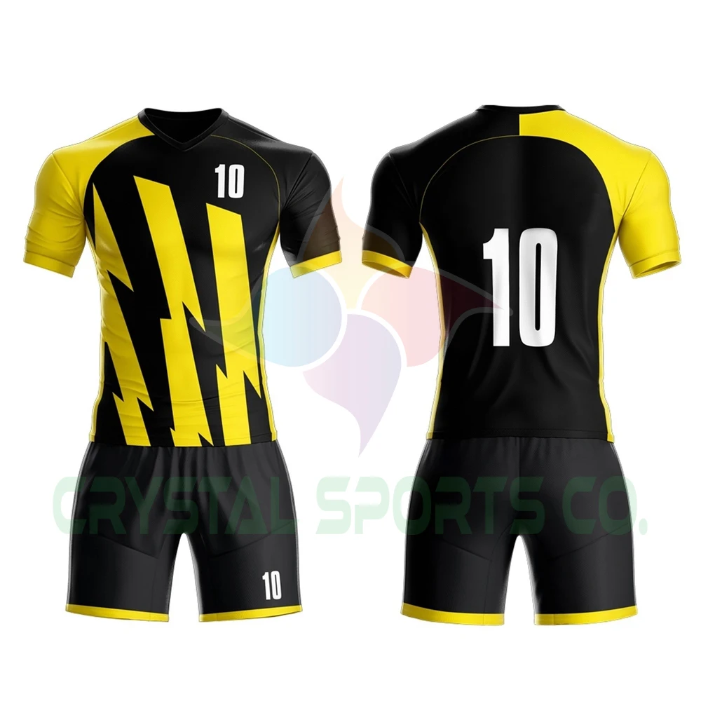 New Design Custom Soccer Uniform Printing O-neck Soccer Shirt Football Uniform Professional Sports Team Wear Soccer Uniform