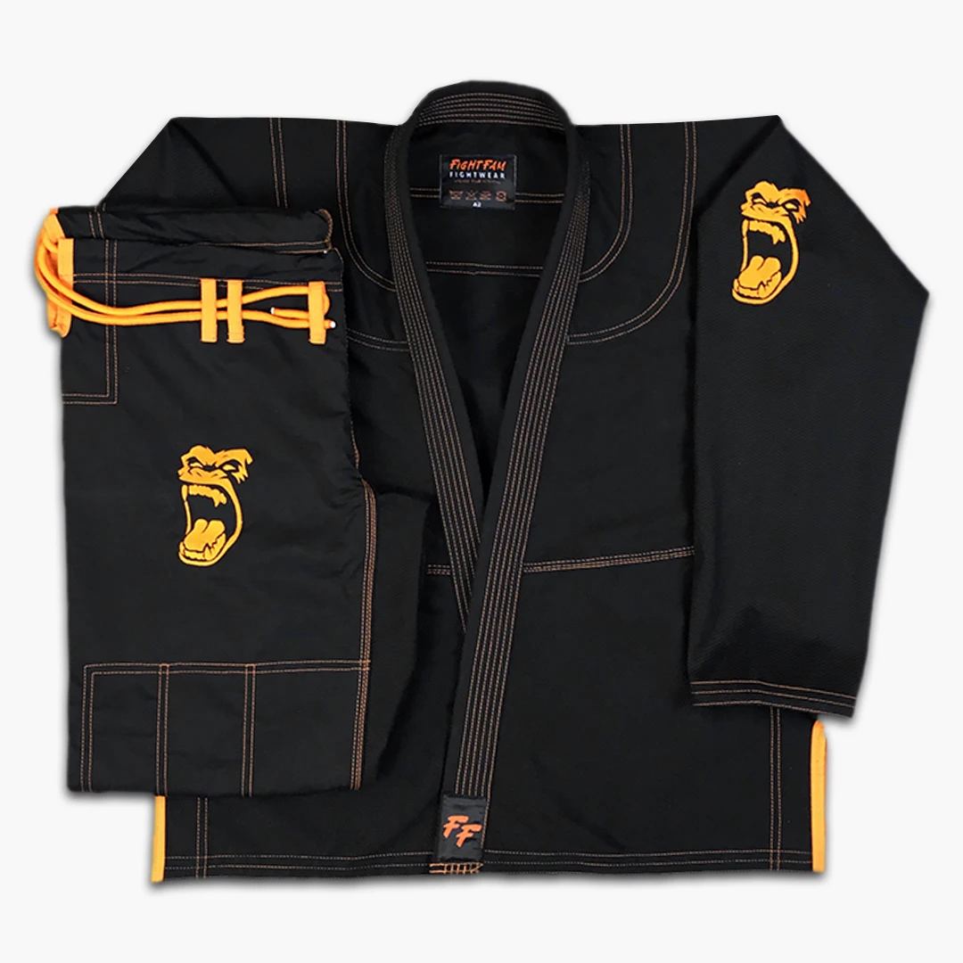 pearl weave Black bjj gi custom logo brazilian jiu jitsu gi in kimono jiu jitsu judo uniform