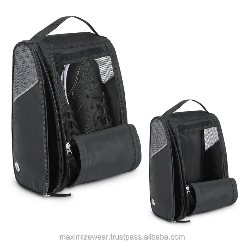 New Arrivals Custom Log Golf Gym Outdoor Shoes Bag With Zipper Breathable Sport Soccer Basketball Shoe Bags