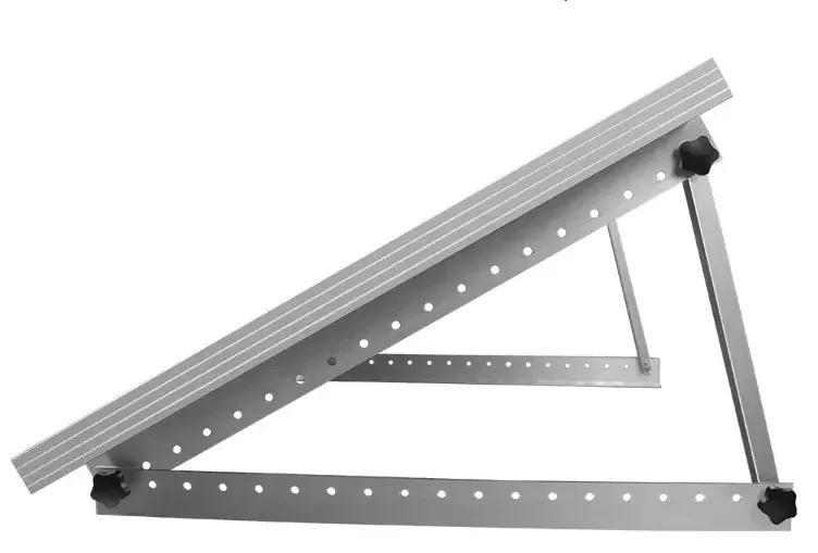 Factory Aluminium 22 28 41 45 47 INC Adjustable Triangle Racks For Flat Roof  Ground Mounting  RV Boat  Balcony